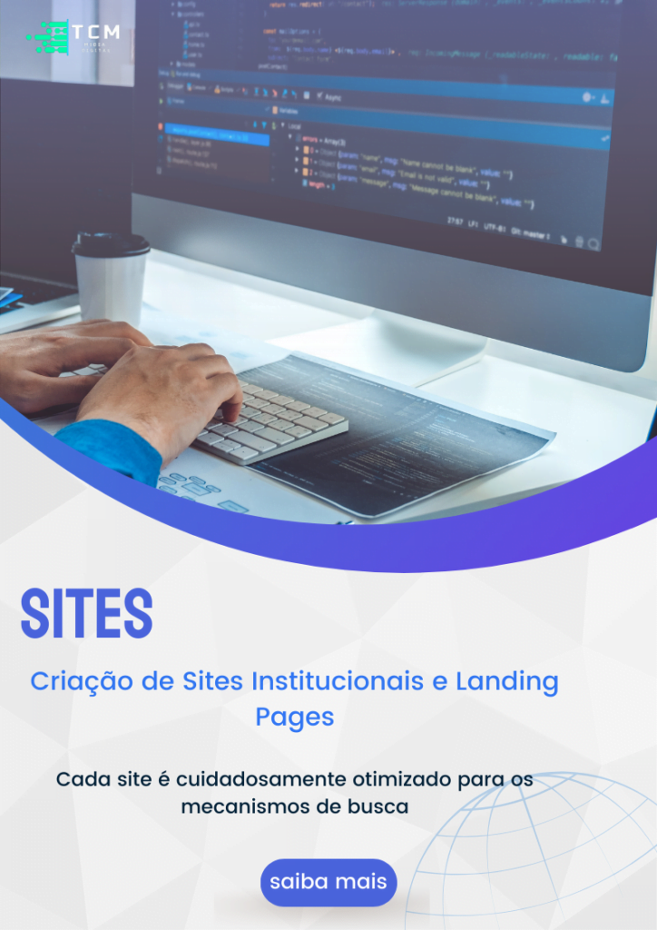 Criação de Sites institucionais e landing pages